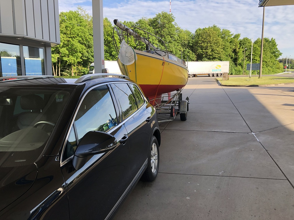 Heimfahrt mit unserem "neuen" Boot